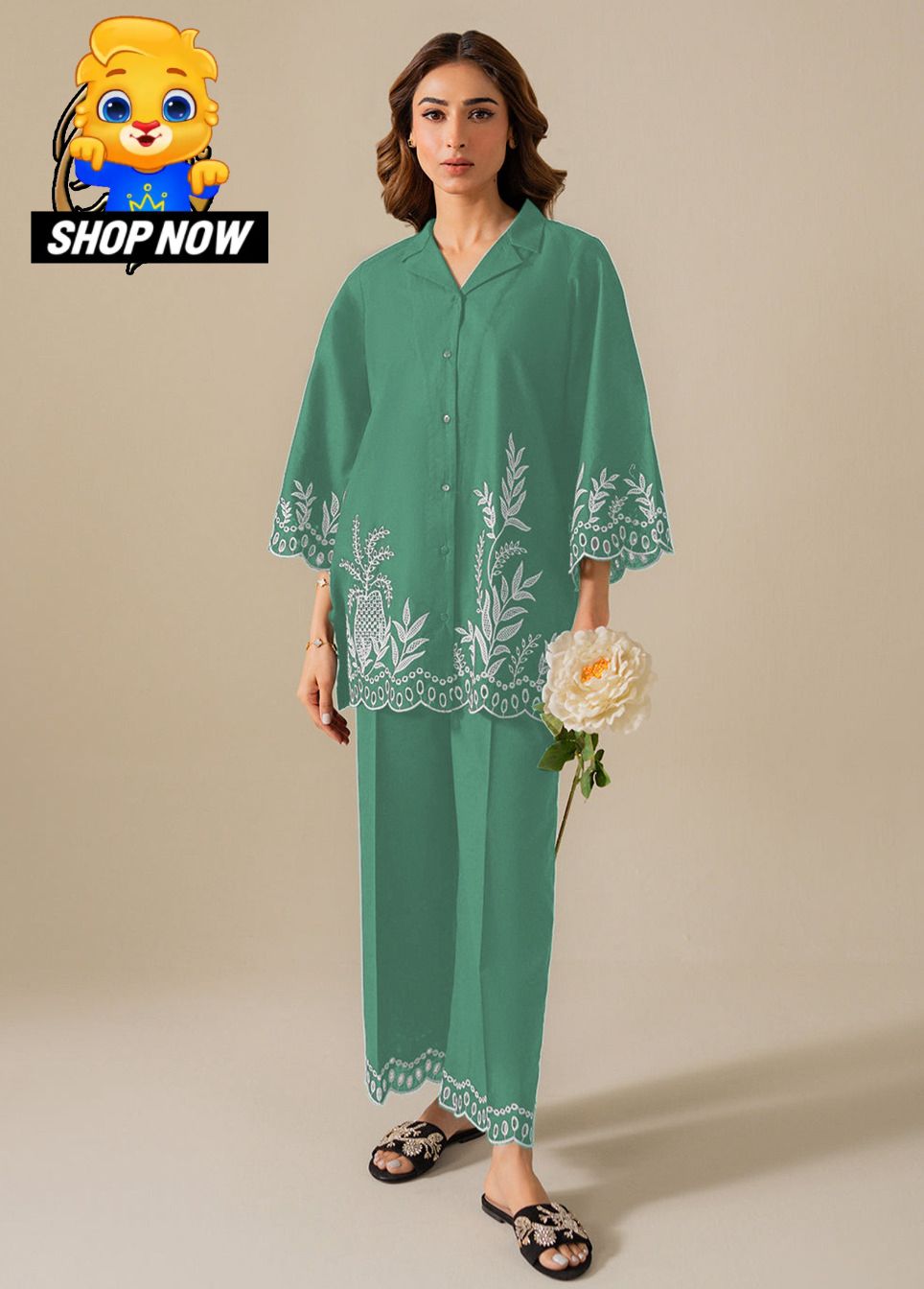 Premium Embroidered 2-Piece Suit