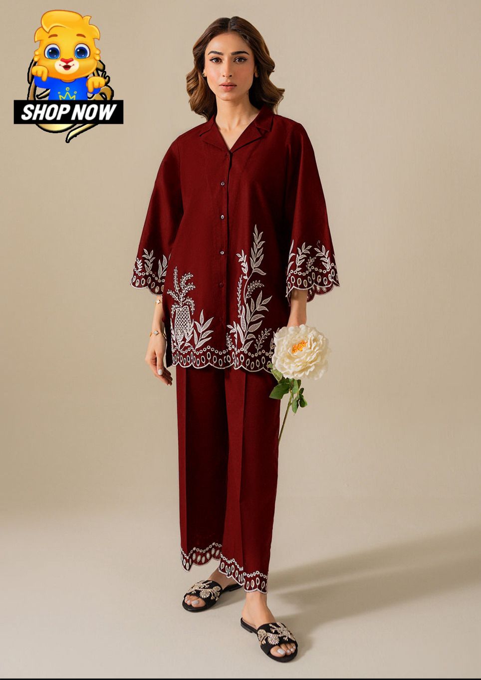 Premium Embroidered 2-Piece Suit