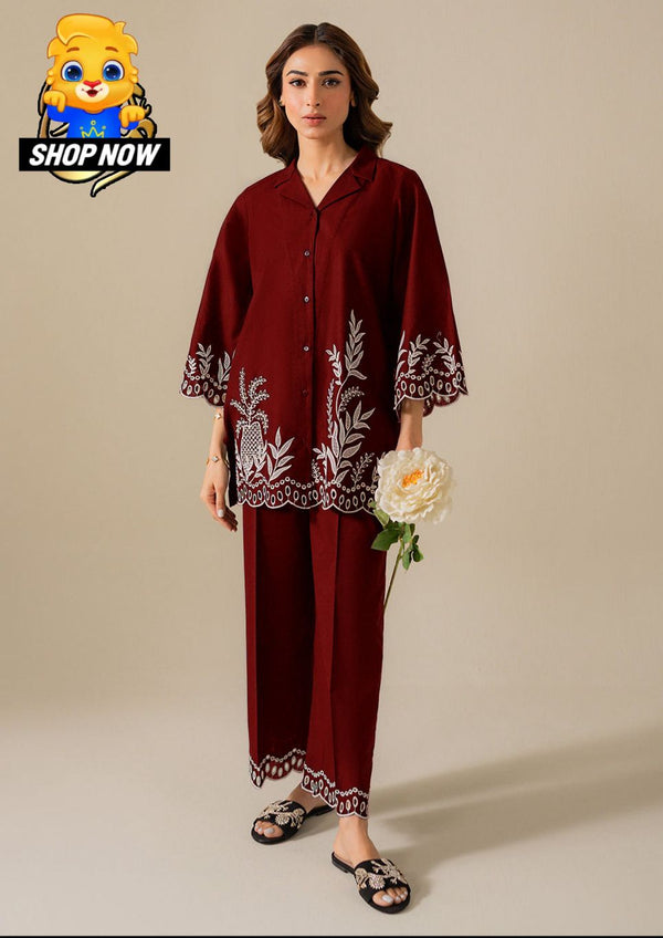 Premium Embroidered 2-Piece Suit