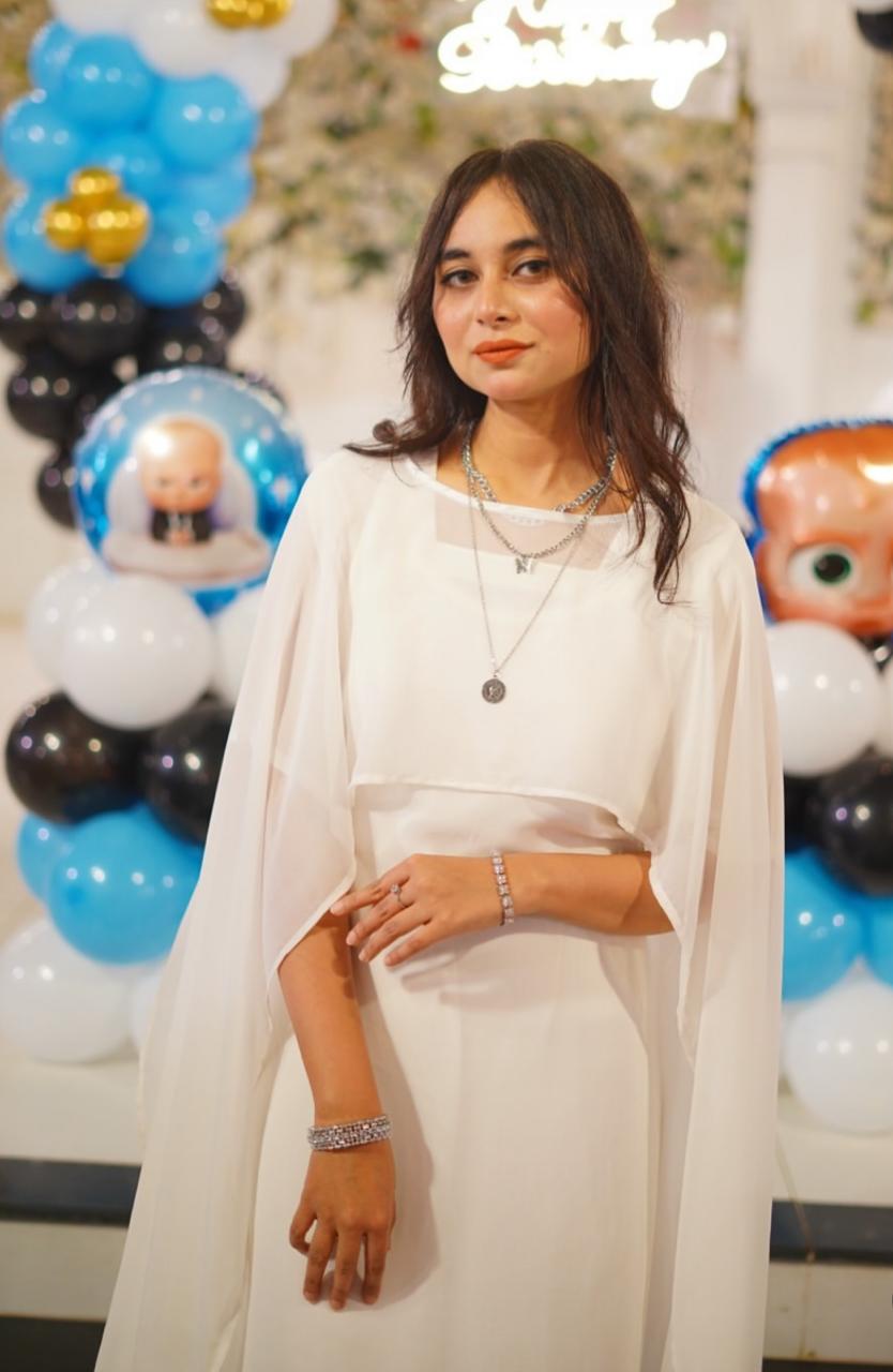 Premium Cape Style Chiffon Maxi – Elegant Flowing Dress