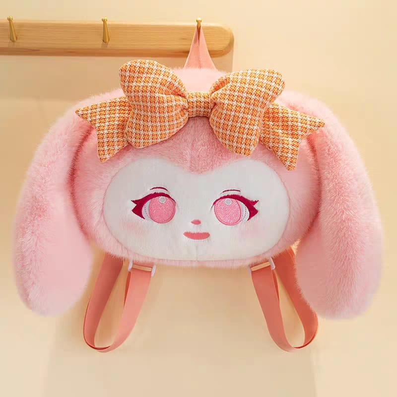 🎀 New Doll Plush Fluffy Large Backpacks – Soft, Cute &amp; Spacious ✨