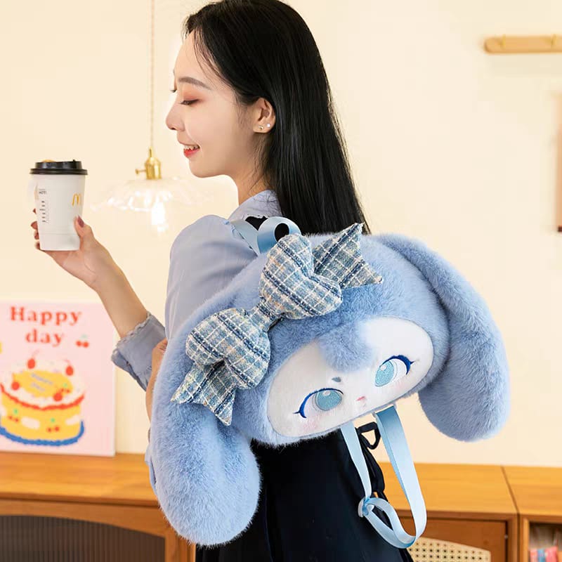 🎀 New Doll Plush Fluffy Large Backpacks – Soft, Cute &amp; Spacious ✨