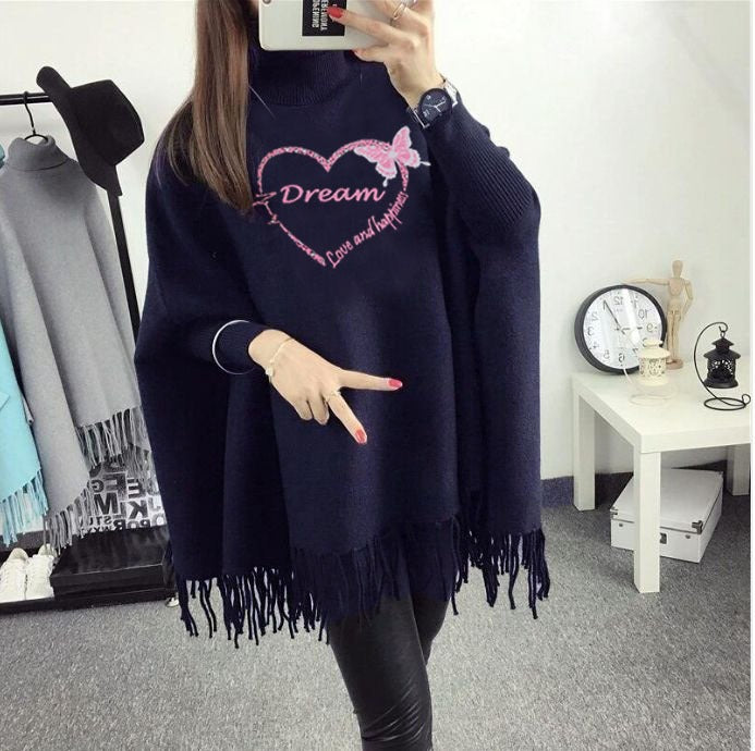 🧥 Printed Fleece Poncho for Women – Cozy, Stylish & Warm ✨