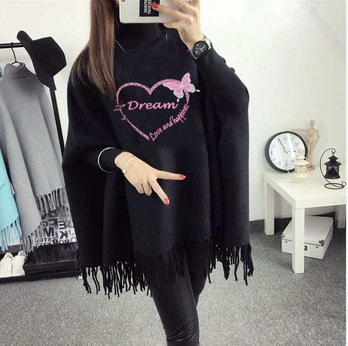 🧥 Printed Fleece Poncho for Women – Cozy, Stylish & Warm ✨