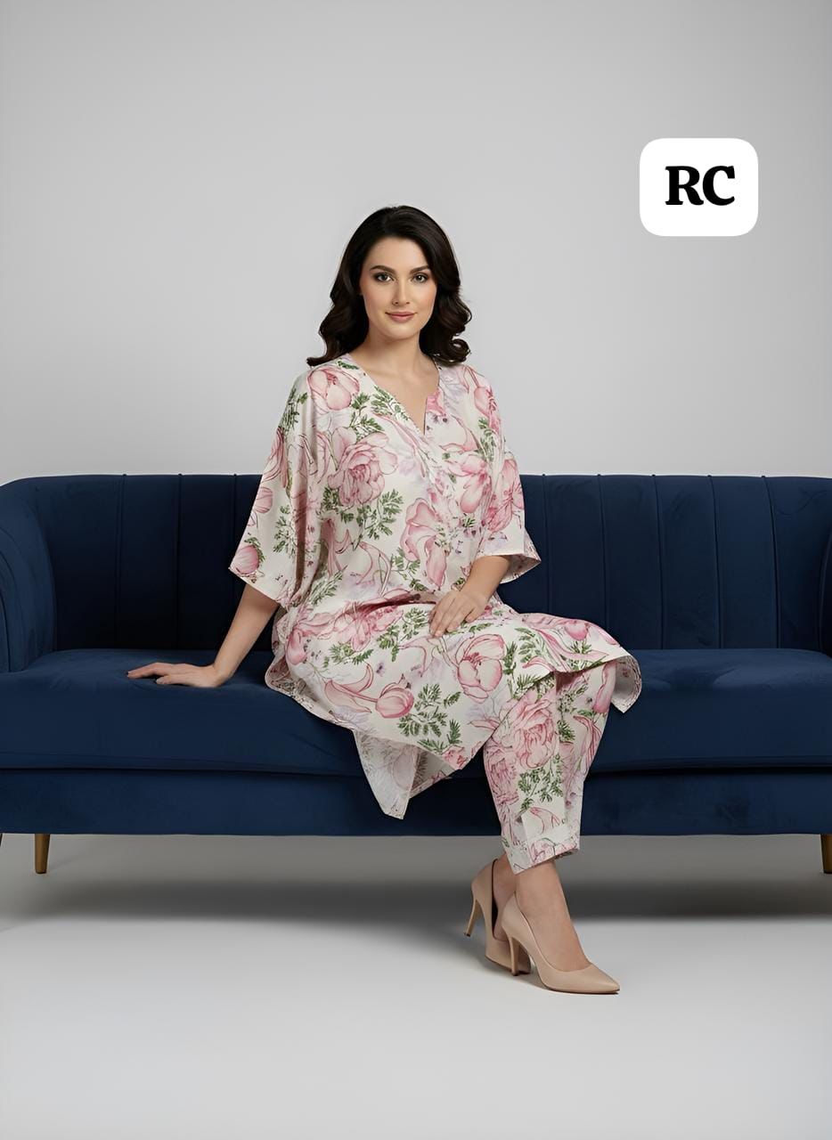 Premium Floral Printed 2-Piece Suit